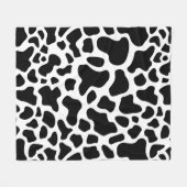 Gemütliches Niedliches Kuhtierblatt Fleece Blanken (Vorderseite (Horizontal))