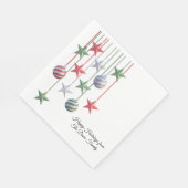 Gemütliches Noel Servietten (Ecke)