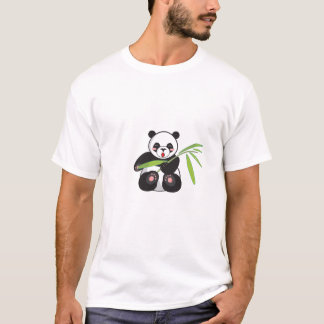 Gemütliches Panda-Shirt T-Shirt