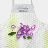 Gemütliches, pastellfarbenes Herzmuster Grüne Schürze