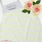 Gemütliches, pastellfarbenes Herzmuster Grüne Schürze