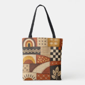 Gemütliches Patchwork Modern Tasche (Rückseite)