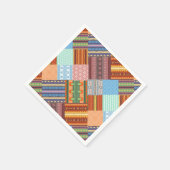 Gemütliches Patchwork-Muster Serviette (Ecke)