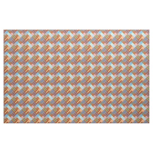 Gemütliches Patchwork-Muster Stoff (Yard (91,4 cm))
