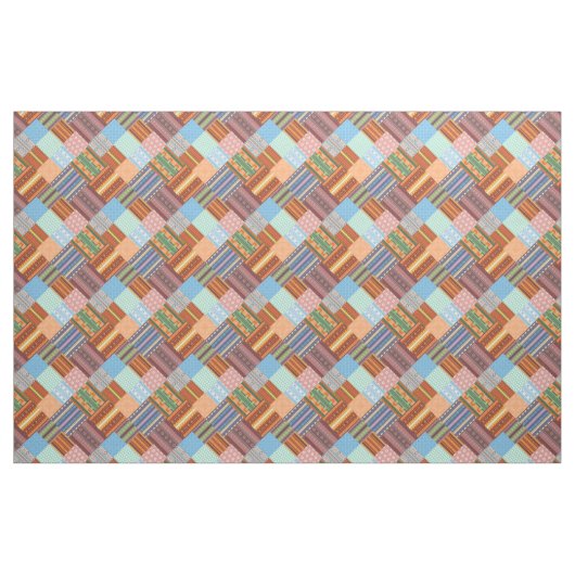 Gemütliches Patchwork-Muster Stoff (Fat Quarter (45,7 x 55,9 cm))