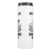 Gemütliches Personalisiert Ghost-Lesezeichen Thermosbecher (Rückseite)
