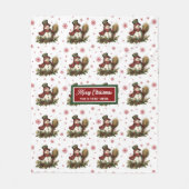 Gemütliches Personalisiertes Red Green Christmas B Fleecedecke (Vorderseite)