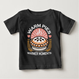 Gemütliches Pie-Bild: Warme Pies wärmere Momente Baby T-shirt