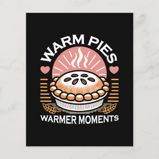 Gemütliches Pie-Bild: Warme Pies wärmere Momente Flyer (Vorne)