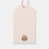 Gemütliches Pie-Bild: Warme Pies wärmere Momente Geschenkanhänger (Rückseite)