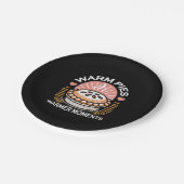 Gemütliches Pie-Bild: Warme Pies wärmere Momente Pappteller (Schrägansicht)