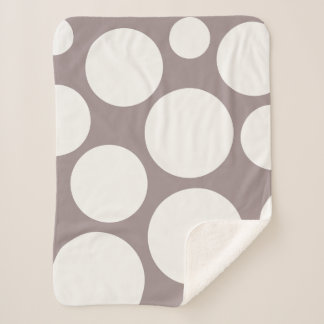 Gemütliches Pilz- und Cremeblanket Sherpadecke