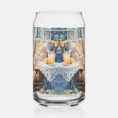 Gemütliches Porch mit Quilt und Limonade-Charme Dosenglas (Rechts)