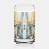 Gemütliches Porch mit Quilt und Limonade-Charme Dosenglas (Links)