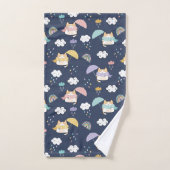 Gemütliches Rainy Day Pattern Badetuch Set (Handtuch)