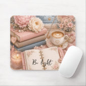 Gemütliches Regenwetter-Blumen-Mauspad editierbar Mousepad (Mit Mouse)