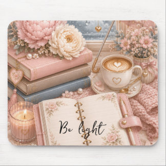 Gemütliches Regenwetter-Blumen-Mauspad editierbar Mousepad