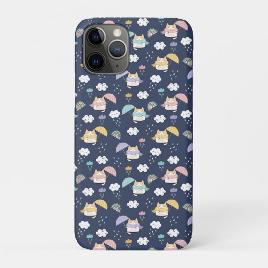 Gemütliches Regenwetter Case-Mate iPhone Hülle (Rückseite)