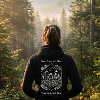 Gemütliches Reißverschluss-Fluss-Berg-Abenteuer De Hoodie