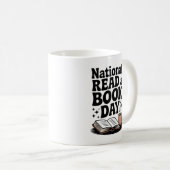 Gemütliches Retro National Lesen Sie einen Tee am Kaffeetasse (VorderseiteRechts)