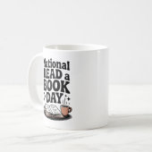 Gemütliches Retro National Lesen Sie einen Tee am  Kaffeetasse (Vorderseite Links)