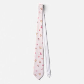 Gemütliches rosa Weihnachtsmuster Krawatte