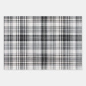 Gemütliches rotes, blaues und schwarzes Kariertes Geschenkpapier Set (Vorderseite)