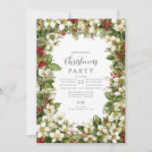 Gemütliches Rustikales Evergreen Weihnachten Einladung (Vorderseite)