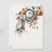 Gemütliches Rustikales Herbst 12x18 Bar Drink Menü Einladung (Rückseite)