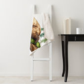 Gemütliches rustikales Schlafbär Wasserfarbe Sherpadecke (Beispiel)