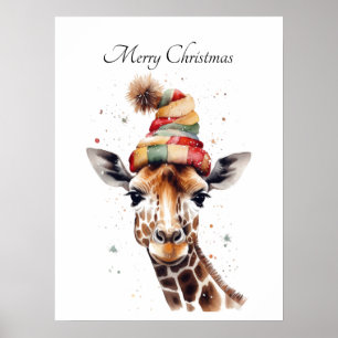 Gemütliches Safari-Weihnachten, individuell Poster