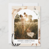 Gemütliches Scandi Boho Arch Foto Weihnachten (Vorderseite)