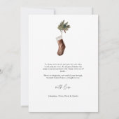 Gemütliches Scandi Boho Arch Foto Weihnachten (Rückseite)