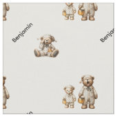 Gemütliches Schlafdesign mit individuellem Namensm Stoff (Nahaufnahme)