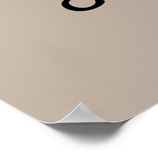 Gemütliches Schreibkornposter Poster (Ecke)