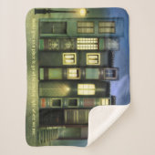 Gemütliches Schuhwerk für Buchliebhaber Sherpadecke (Vorderseite)