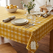 Gemütliches Senfgelb Gingham Karo