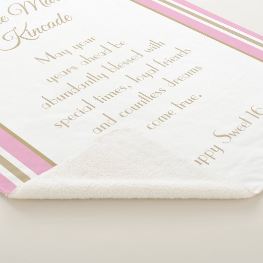 Gemütliches Sherpa-Geschenk! Einzigartiges Sweet 1 Sherpadecke (3/4)