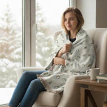 Gemütliches skandinavisches Holiday Woven Blanket