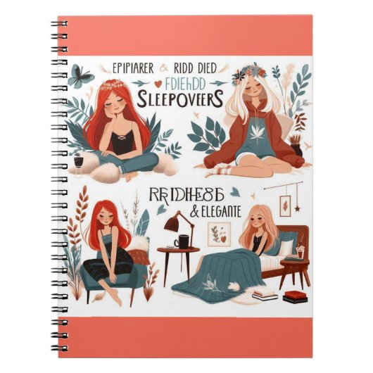 Gemütliches Sleepover Dream Notebook Notizblock (Vorderseite)