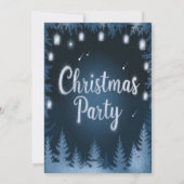 Gemütliches Snowful Happy Weihnachten Party Einlad (Rückseite)