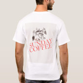 Gemütliches Sonntag-Café T-Shirt (Rückseite)