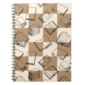 Gemütliches Spiralnotizbuch für Buchliebhaber Notizblock