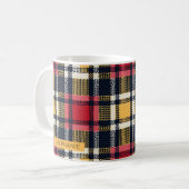 Gemütliches Strick Patchwork - Vintager Boho Autum Kaffeetasse (Vorderseite Links)