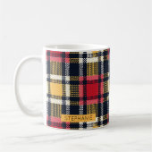 Gemütliches Strick Patchwork - Vintager Boho Autum Kaffeetasse (Links)