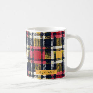 Gemütliches Strick Patchwork - Vintager Boho Autum Kaffeetasse