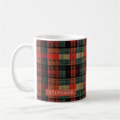 Gemütliches Strick Patchwork - Vintager Boho Autum Kaffeetasse (Links)