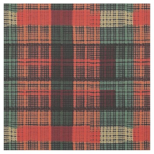 Gemütliches Strick Patchwork - Vintager Boho Autum Stoff (Nahaufnahme)