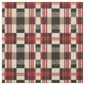 Gemütliches Strick Patchwork - Vintager Boho Autum Stoff (Muster)