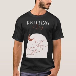 Gemütliches Strickgarn Handwerk Handarbeit Nadelar T-Shirt